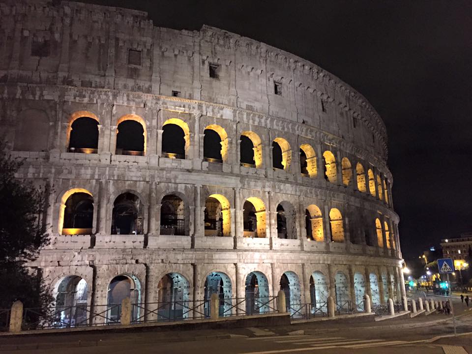 Colosseum at night