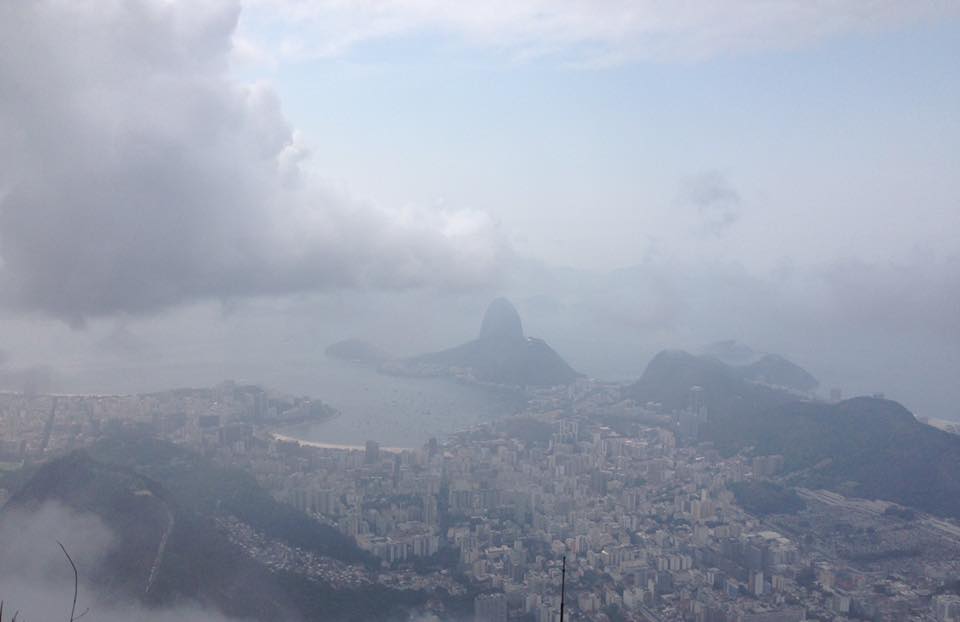 A foggy image of the  harbour 