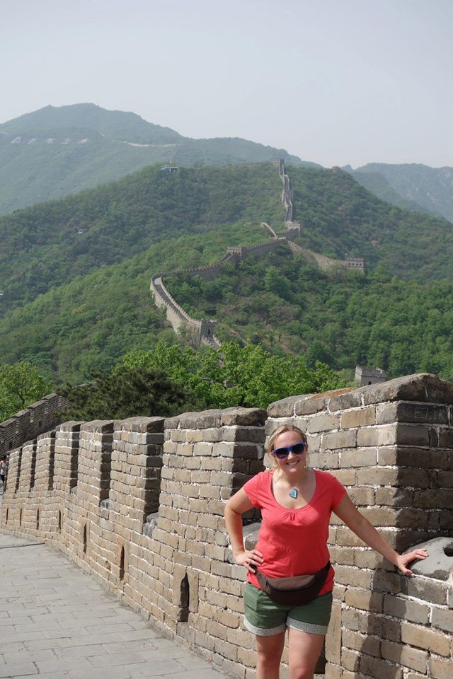 The never ending Great Wall with me in the foreground