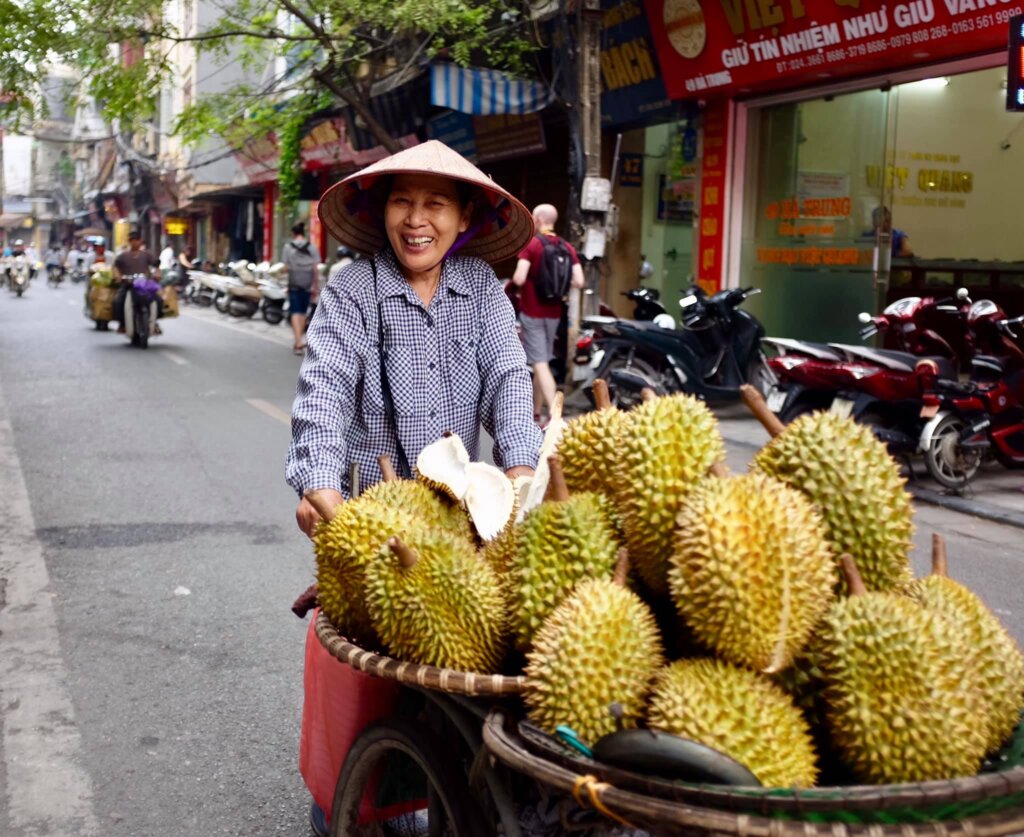 Hanoi Vietnam, the land of beautiful smiles and durian fruit sellers