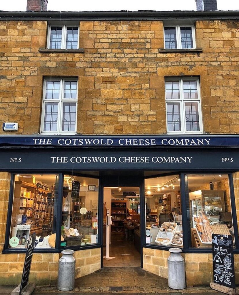 The front of the Cotswold Cheese company in Moreton in Marsh