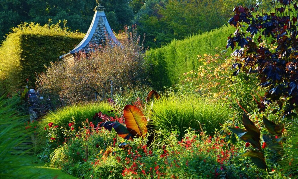 The colourful Hidcote Manor Gardens, close to Chipping Campden