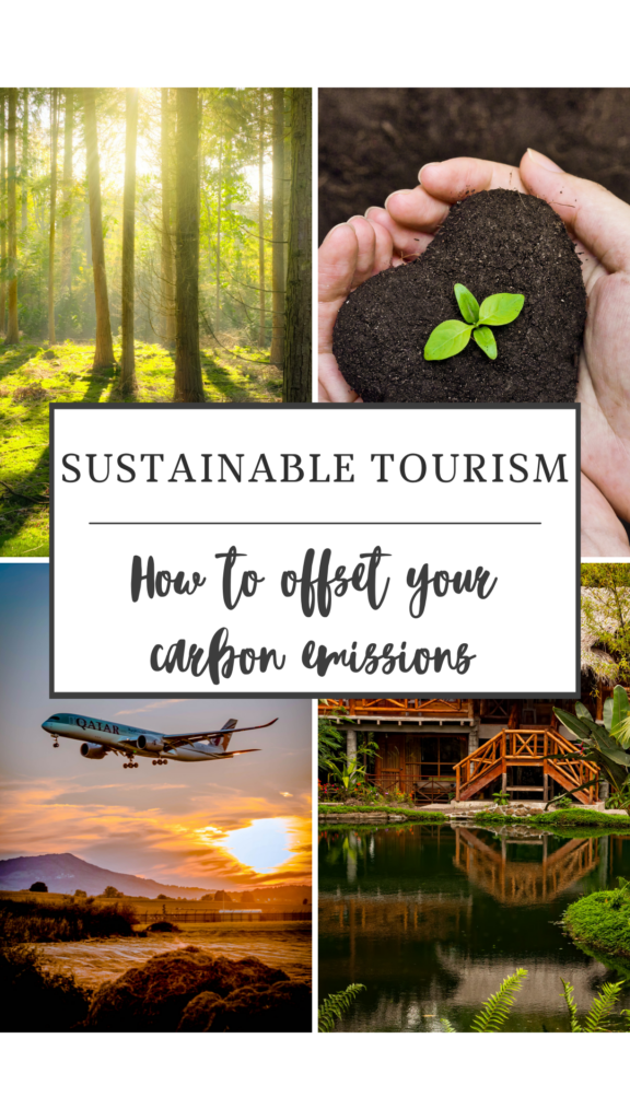 Pin for Sustainable Tourism, specifically, how to offset travel related carbon emissions