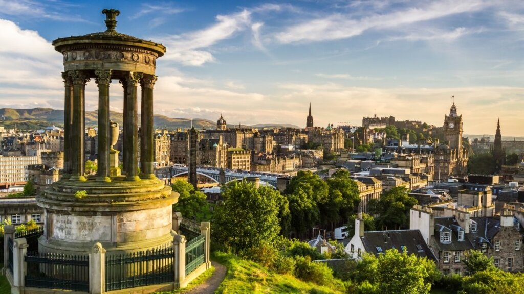 The views from Calton Hill are some of the best in the city. From there you will even be able to spot Edinburgh Castle!