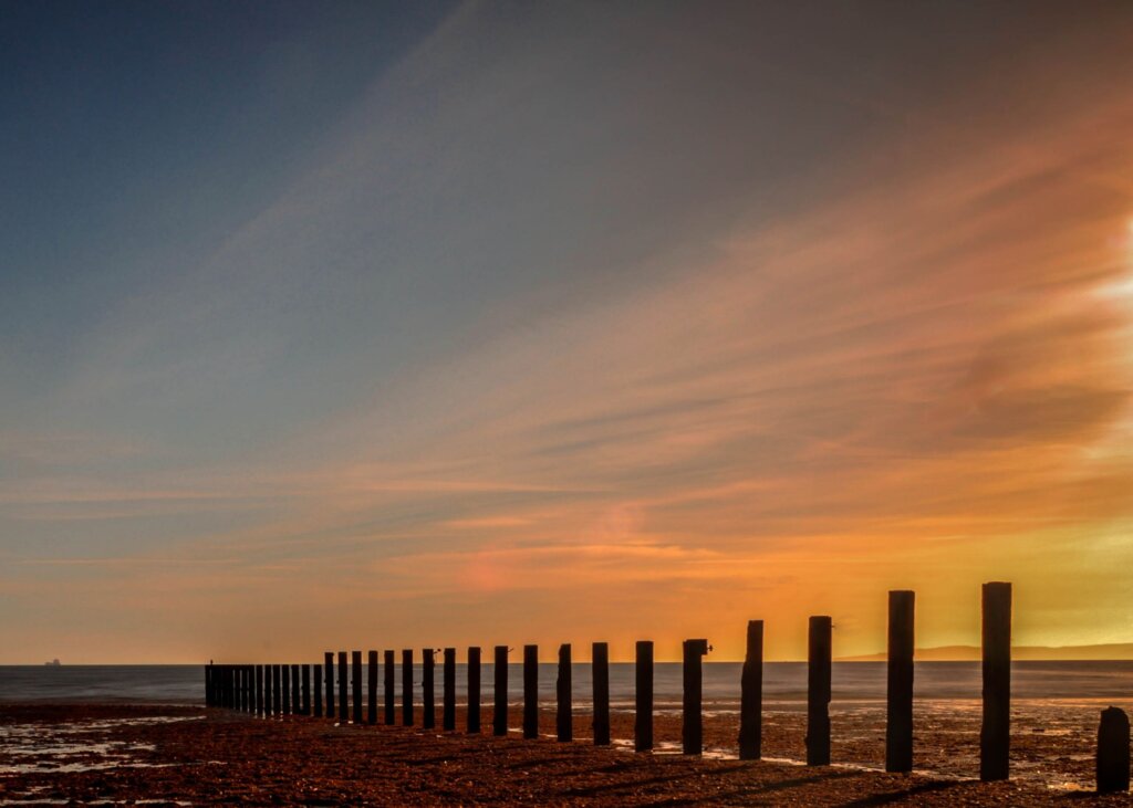 A beautiful sunset from Portobello beach