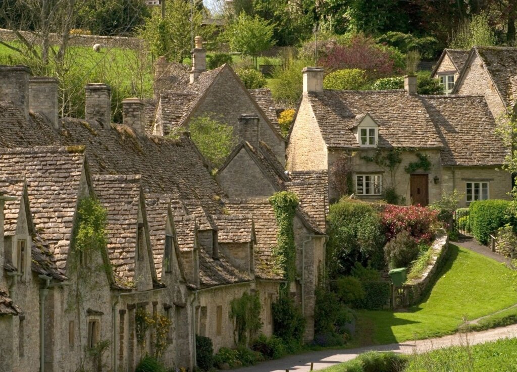 The most photographed row of houses in the UK; Bibury