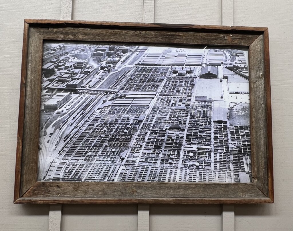 A photo showing hundres upon hundreds of cattle pens