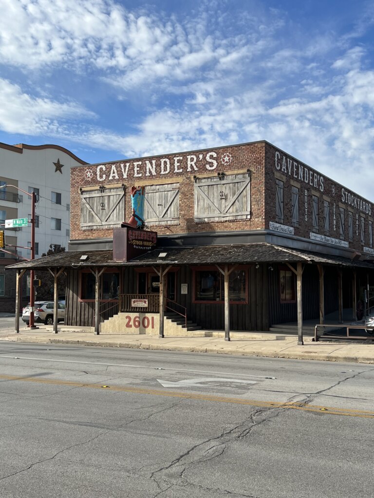 An old historical building turned in a Cavenders store