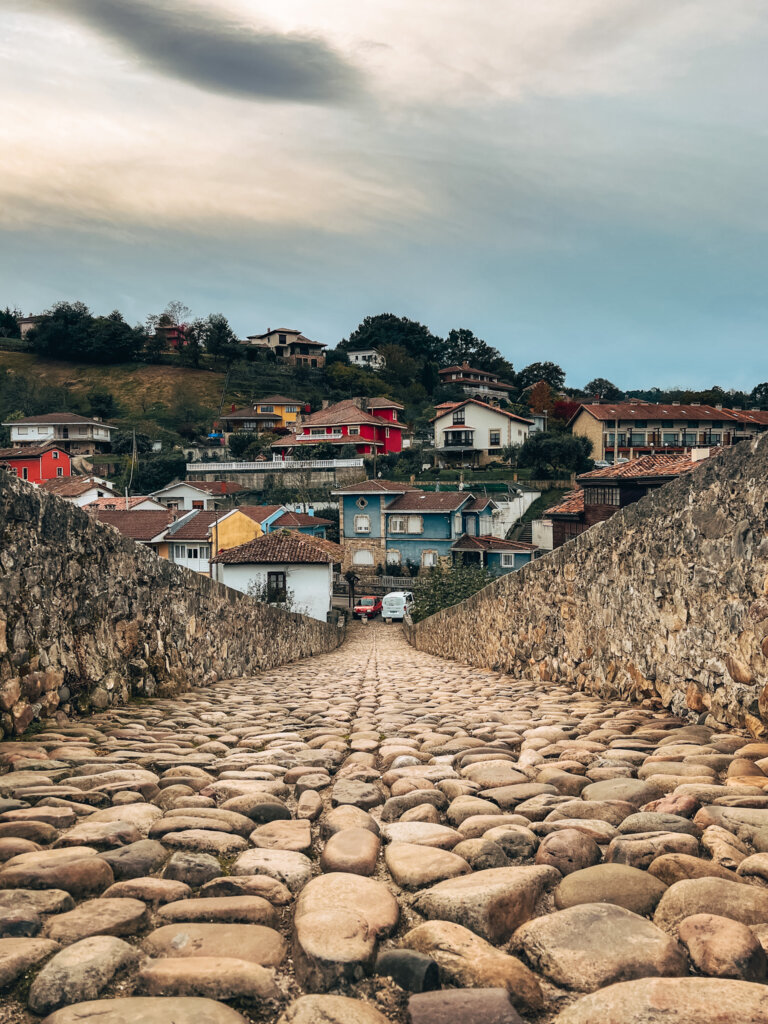 The old roman bridge in Cangas de Onis