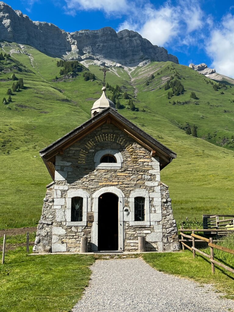 A tiny little church on the Col des Aravis