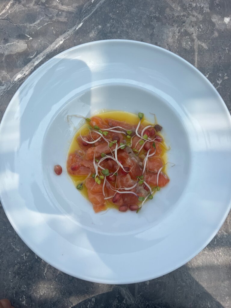 A delicious dish served at Hotel Arcalod