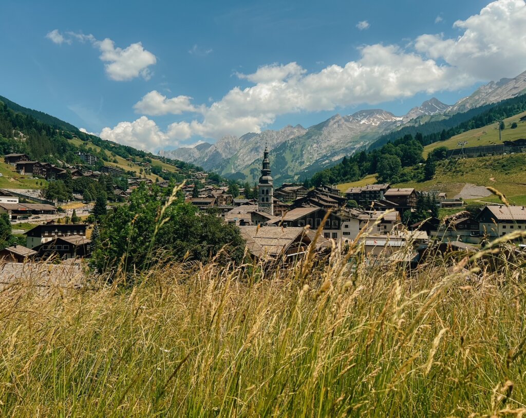 La Clusaz as seen from one of the hillside neighbours 