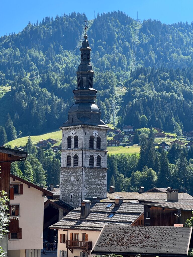 The beautiful church of La Clusaz