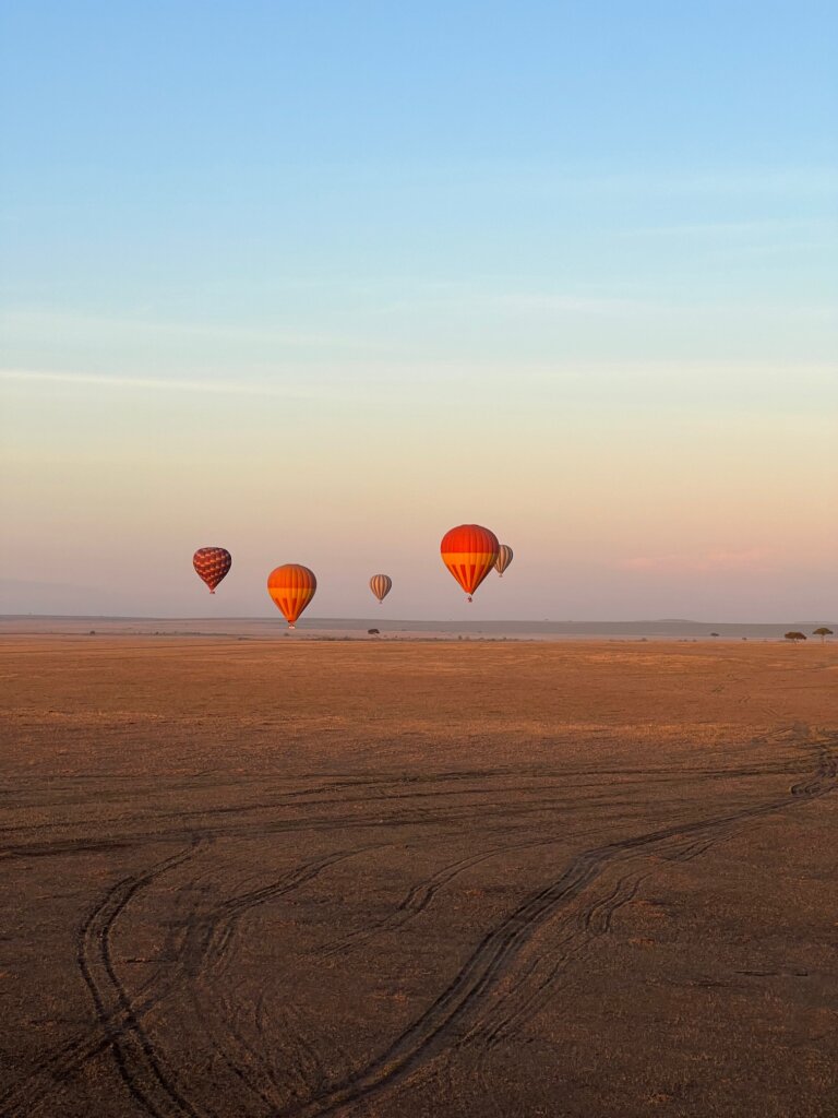 Hot Air balloons over the Maasai Mara