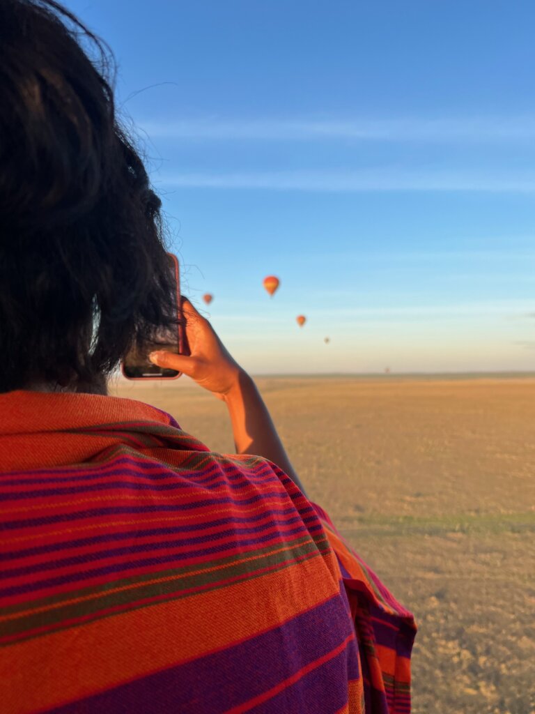 Balloon ride over the Maasai Mara