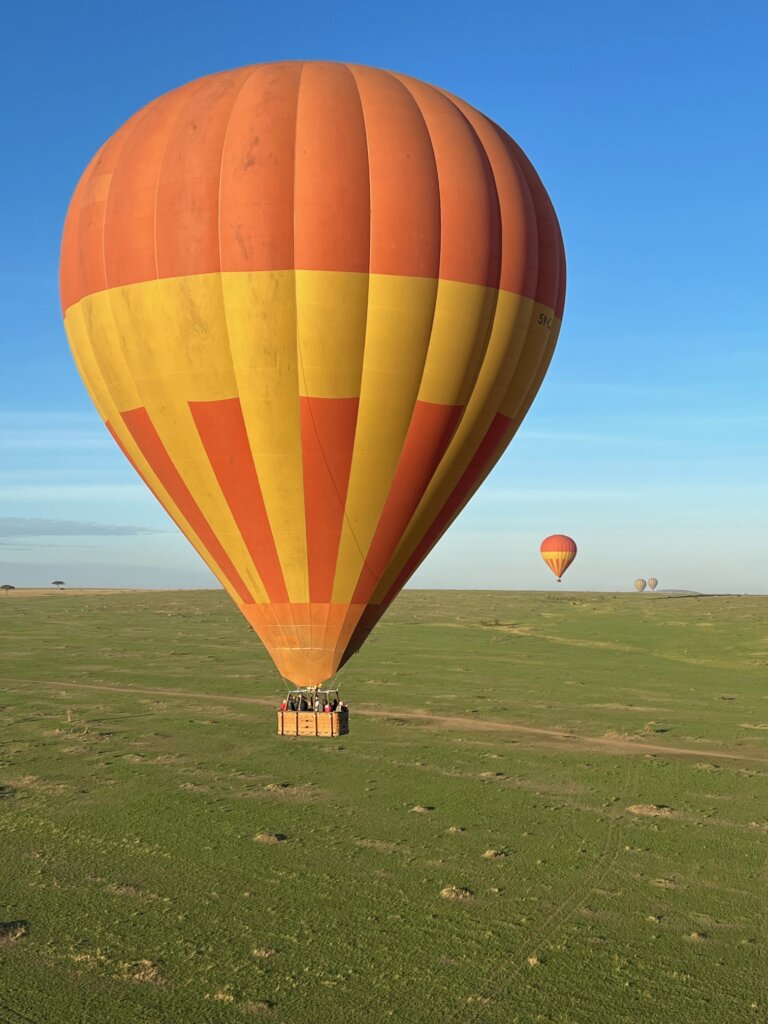 Balloon ride over the Maasai Mara