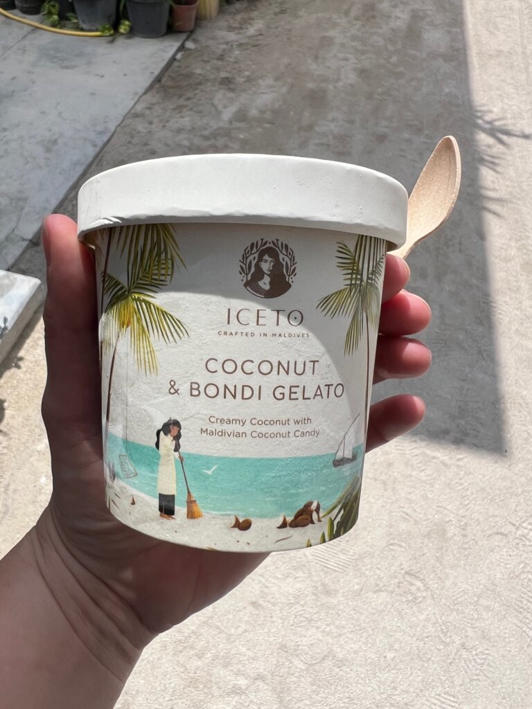 Delicious Bondi ice cream, a delicacy from the Maldives