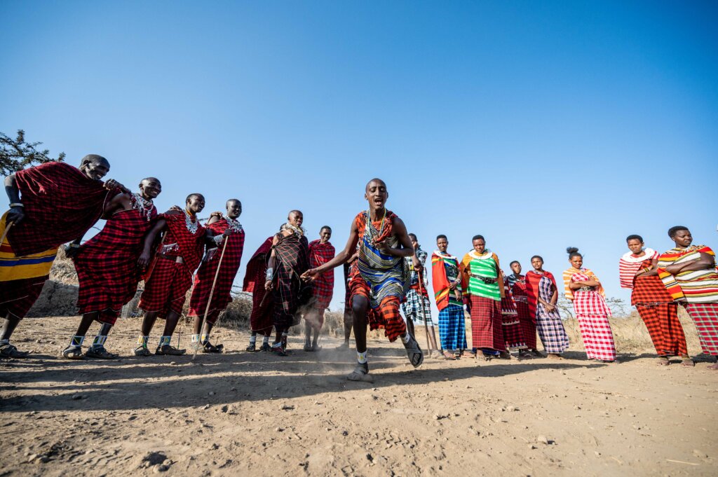 Osiligiliai Maasai Lodge welcome committee