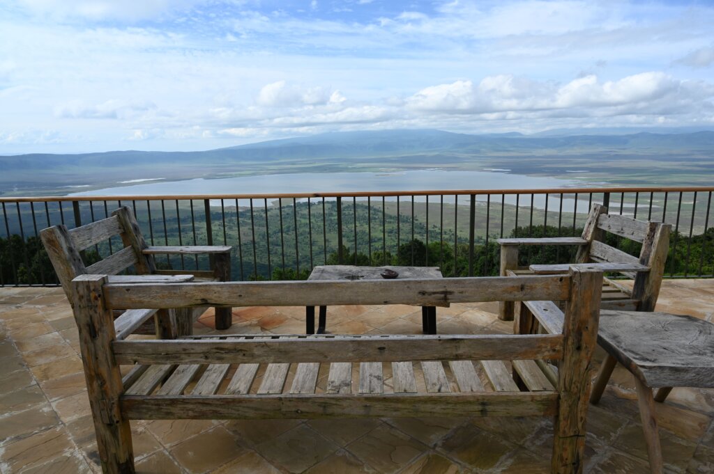 
The view from Gran Melia Ngorongoro across the crater/caldera