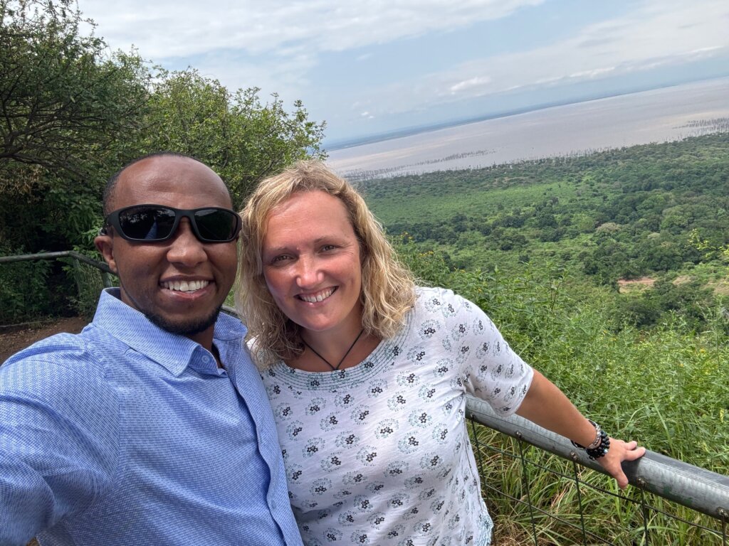 Salva overlooking Lake Manyara