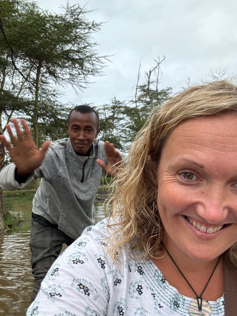 Hassan in Lake Manyara