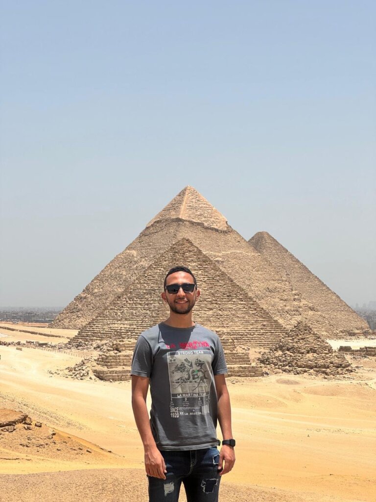 Khaled in the Pyramids of Giza