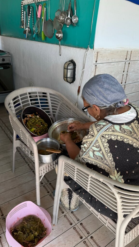 Rami's mum making us lunch