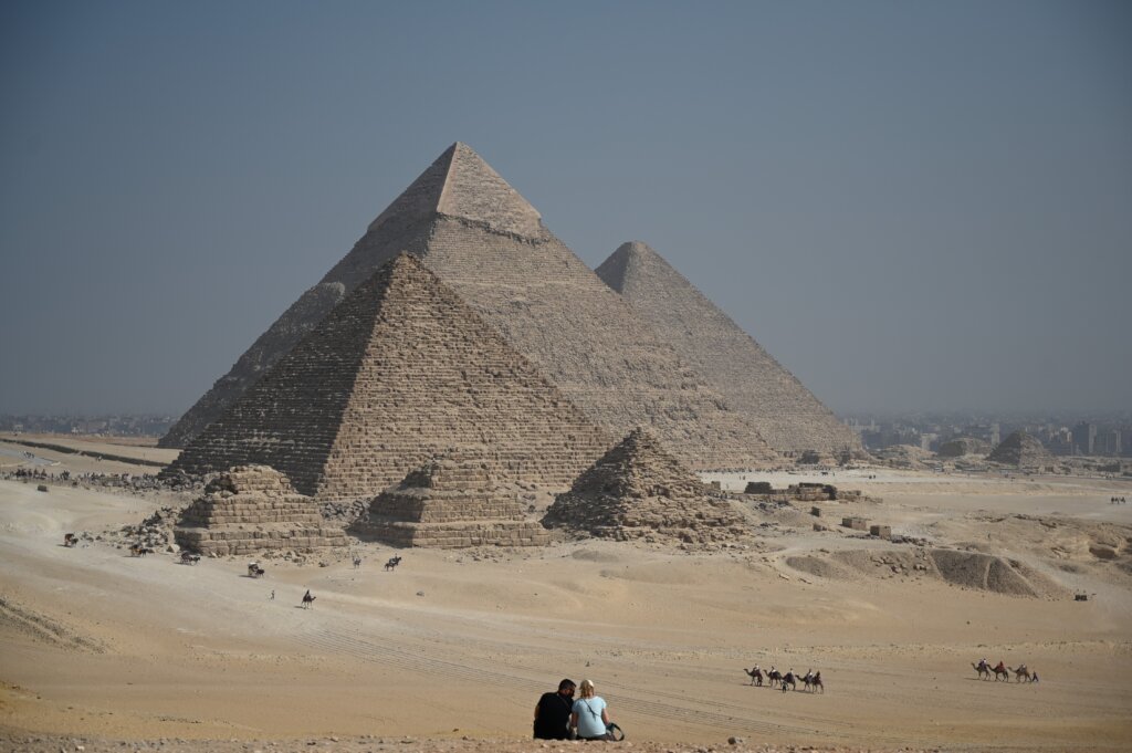 The pyramids of Giza