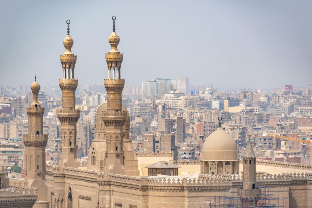 the mosque madrasa of sultan hassan in cairo