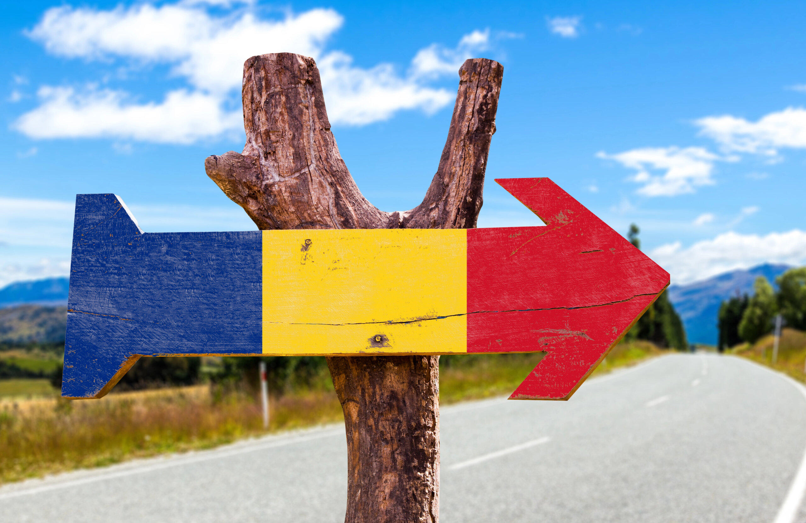 Romania arrow